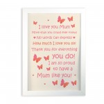Christmas Birthday Gifts For Mum From Daughter Son Framed Print 