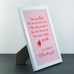 Mum Poem Daughter Son Framed Print Keepsake THANK YOU