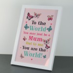 Mum Birthday Christmas Gift Framed Print Special Thank You Gift