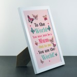 Mum Birthday Christmas Gift Framed Print Special Thank You Gift