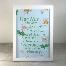Nan Gift For Christmas Birthday Framed Print Nan Poem Novelty