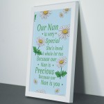 Nan Gift For Christmas Birthday Framed Print Nan Poem Novelty