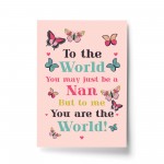 Birthday Christmas Gift For Nan A4 Print Special Thank You Gift