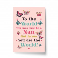 Birthday Christmas Gift For Nan A4 Print Special Thank You Gift