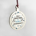 First Christmas As Grandparents Personalised Christmas Bauble