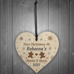 First Christmas As Auntie And Uncle Gift Personalised Christmas