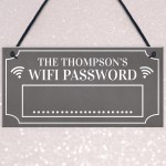 Family Wifi Password PERSONALISED Wifi Network Display Sign