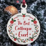 Best Colleague Christmas Bauble Tree Decor Gift For Colleague