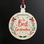 Best Godmother Christmas Bauble Tree Decoration Gifts For Her