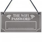 Grey Wifi Password Hanging Home Internet Decor Sign New Home