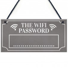 Grey Wifi Password Hanging Home Internet Decor Sign New Home