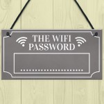 Grey Wifi Password Hanging Home Internet Decor Sign New Home