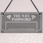 Grey Wifi Password Hanging Home Internet Decor Sign New Home