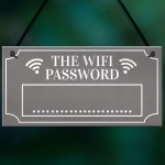 Grey Wifi Password Hanging Home Internet Decor Sign New Home
