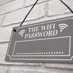 Grey Wifi Password Hanging Home Internet Decor Sign New Home