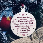 Friendship Christmas Bauble Inspirational Tree Decoration Gifts