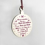 Friendship Christmas Bauble Inspirational Tree Decoration Gifts