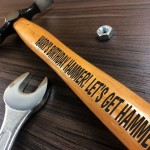 Funny Joke Birthday Gift For Dad Son Brother Engraved Hammer