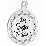 Big Sister To Be Hanging Christmas Tree Bauble Gift New Baby