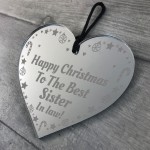 Christmas Gift For Sister In Law Engraved Heart Gift For Sister