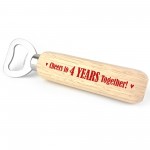 Funny 4th Anniversary Gift For Boyfriend Husband Bottle Opener