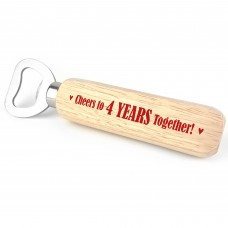 Funny 4th Anniversary Gift For Boyfriend Husband Bottle Opener