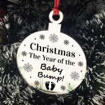 Christmas Tree Decoration Year Of The Baby Bump Gift New Mum Dad