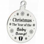 Christmas Tree Decoration Year Of The Baby Bump Gift New Mum Dad