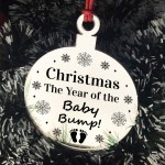 Christmas Tree Decoration Year Of The Baby Bump Gift New Mum Dad