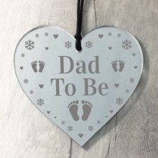Engraved Daddy Dad To Be Gift Newborn Baby Christmas Bauble