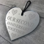 Our Second 2nd Anniversary Gift For Boyfriend Girlfriend Mirror