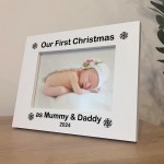Personalised Our First Christmas As Mummy And Daddy New Mum Gift