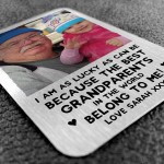 Best Grandparent Gift Personalised Photo Wallet Card Thank You
