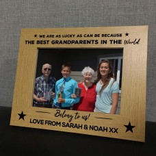 Grandparent Gifts Personalised Photo Frame Nan Grandad Grandma