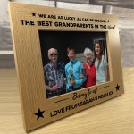Grandparent Gifts Personalised Photo Frame Nan Grandad Grandma