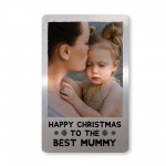 Christmas Gift For Mummy Personalised Metal Wallet Photo Card