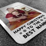 Christmas Gift For Nanny Personalised Metal Wallet Photo Card