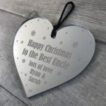 Christmas Gifts For Uncle Personalised Acrylic Heart Uncle Gifts