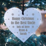 Christmas Gifts For Uncle Personalised Acrylic Heart Uncle Gifts