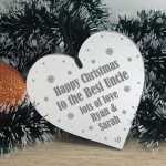 Christmas Gifts For Uncle Personalised Acrylic Heart Uncle Gifts