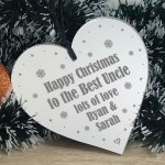Christmas Gifts For Uncle Personalised Acrylic Heart Uncle Gifts