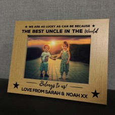 Best Uncle Personalised Photo Frame Thank You Birthday Christmas
