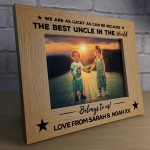 Best Uncle Personalised Photo Frame Thank You Birthday Christmas