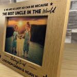 Best Uncle Personalised Photo Frame Thank You Birthday Christmas