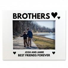 Personalised Brother Gift White 7x5 Photo Frame Birthday Gift
