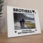Personalised Brother Gift White 7x5 Photo Frame Birthday Gift