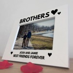 Personalised Brother Gift White 7x5 Photo Frame Birthday Gift