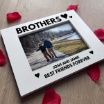 Personalised Brother Gift White 7x5 Photo Frame Birthday Gift