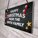 Happy Christmas Welcome Sign Personalised Christmas Decoration