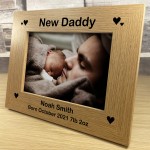 New Daddy Gift Personalised Photo Frame Newborn Baby Gift